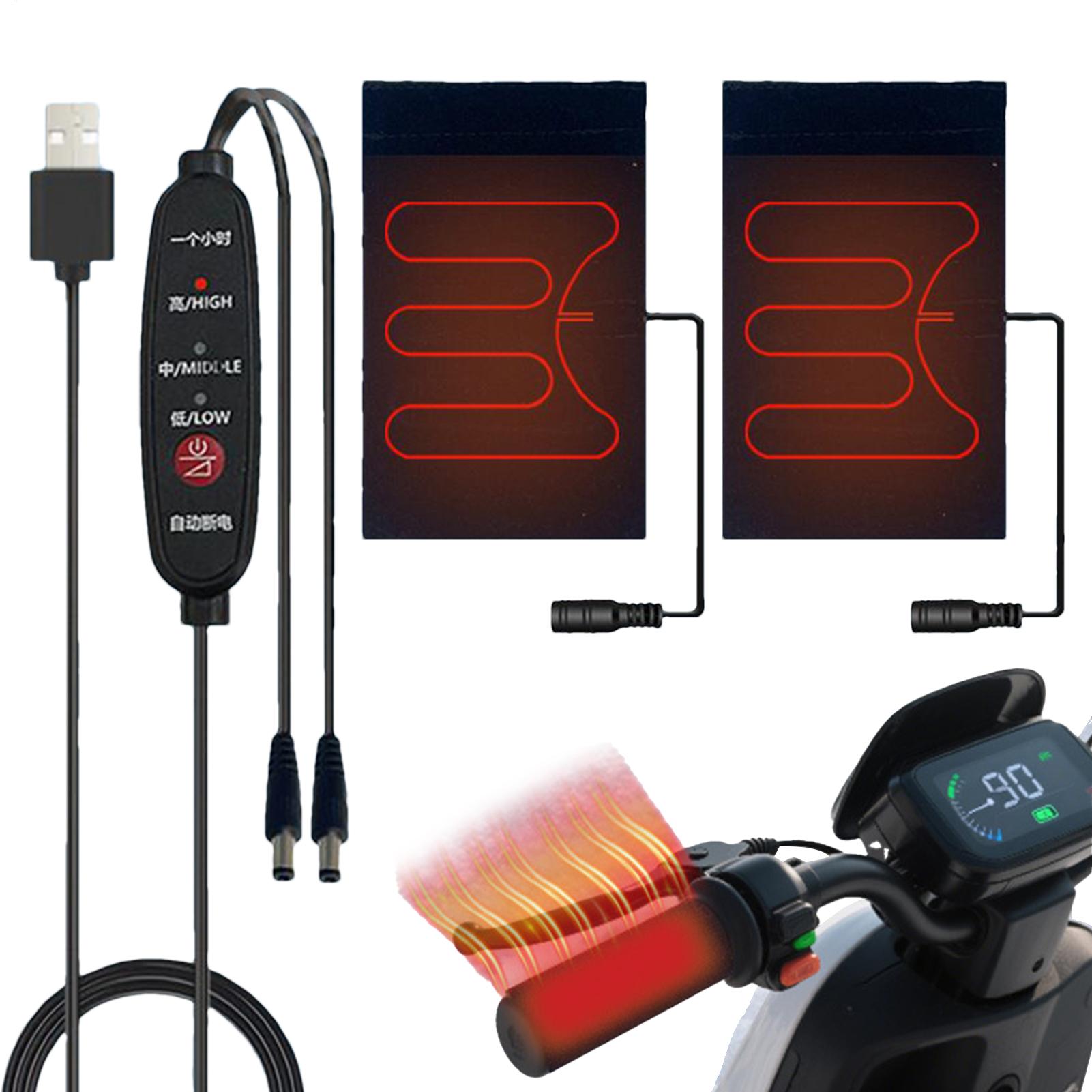 Handlebar Grip Heated - Подогреваемые ручки для мотоциклов 5В, USB-подогреваемые