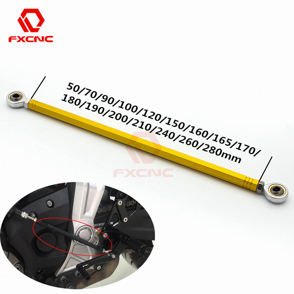 Motorcycle Gear Linkage Rod - Золотистые мотоциклетные подножки 40-280 мм, задние