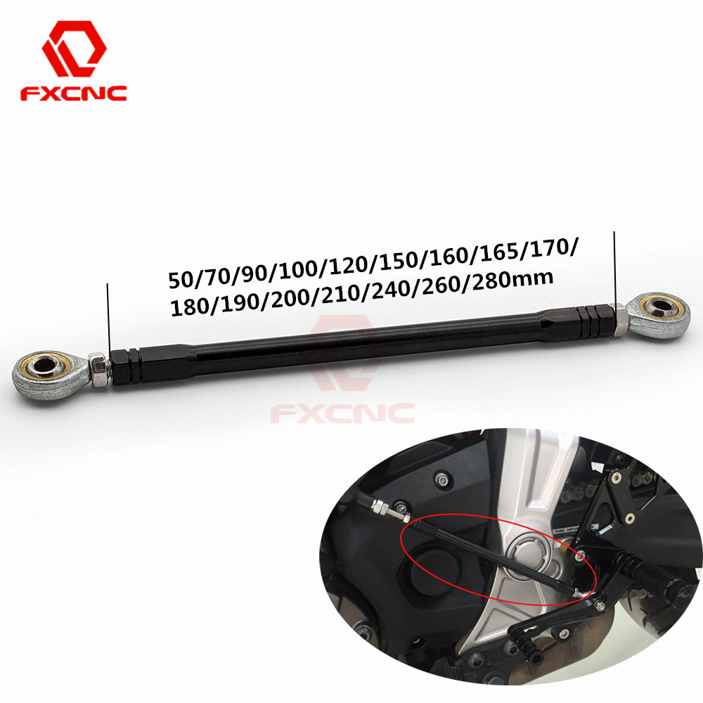 Motorcycle Gear Linkage Rod - Черные мотоциклетные подножки 40-280 мм, задние